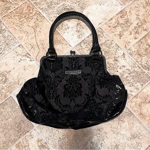 Rock Rebel Damask Handbag (Black)